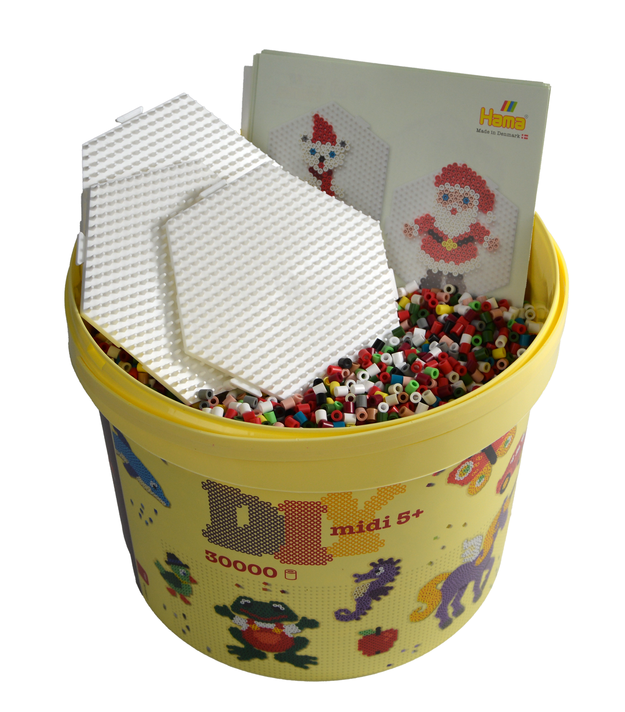 30.000 Midi beads in bucket - Christmas