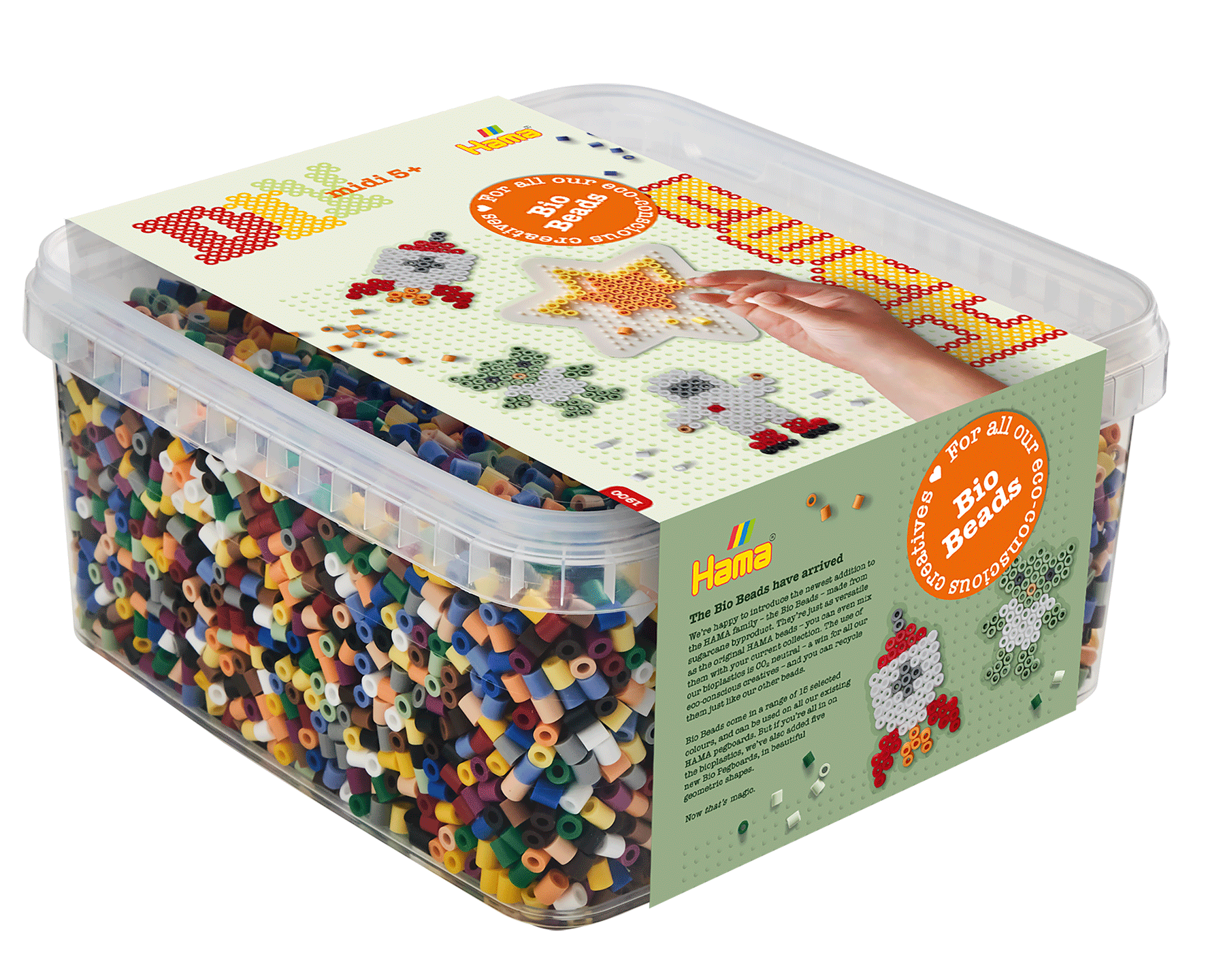 15000 bio beads and pegboard in bucket