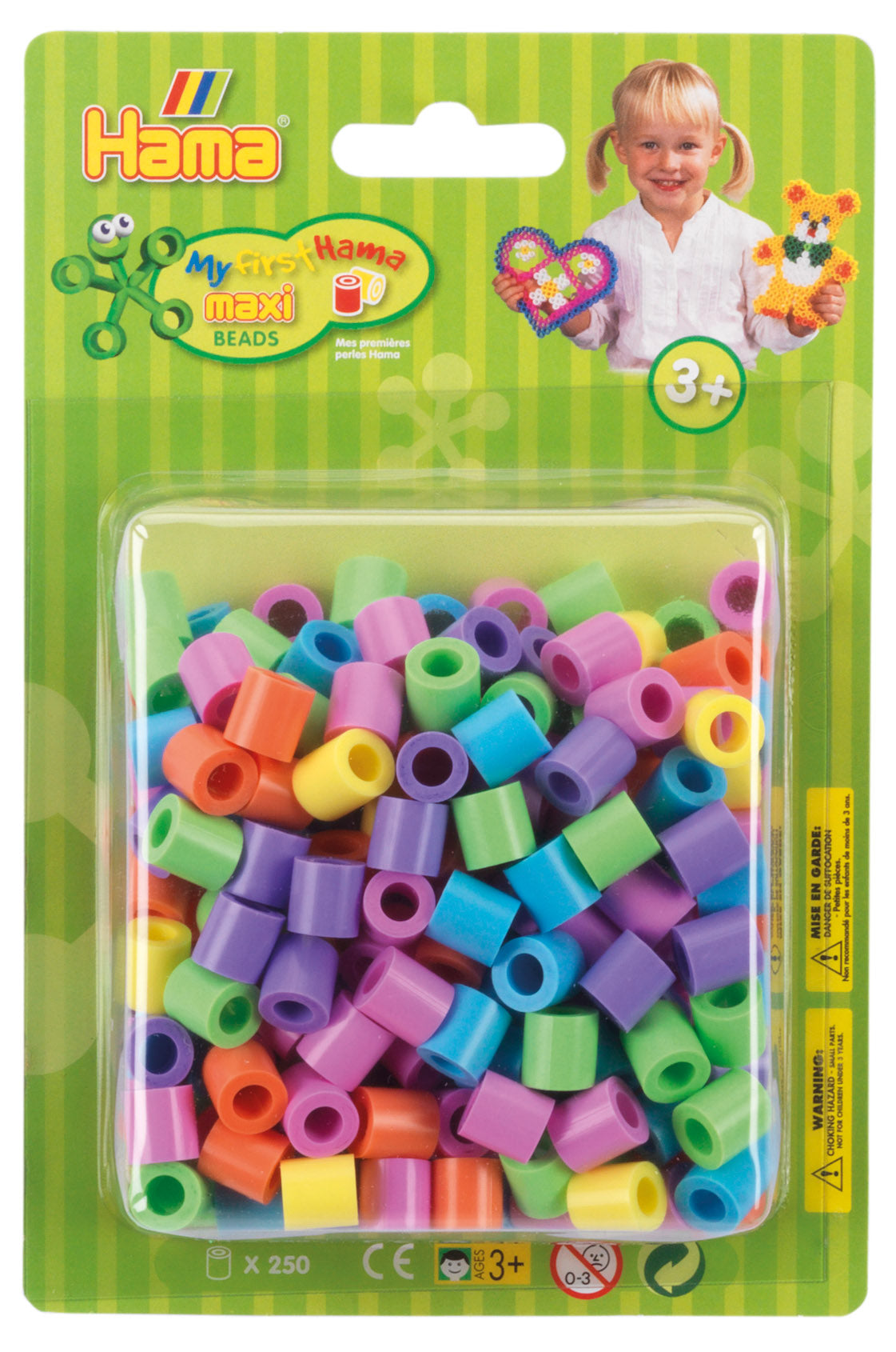 250 Maxi perler i blister