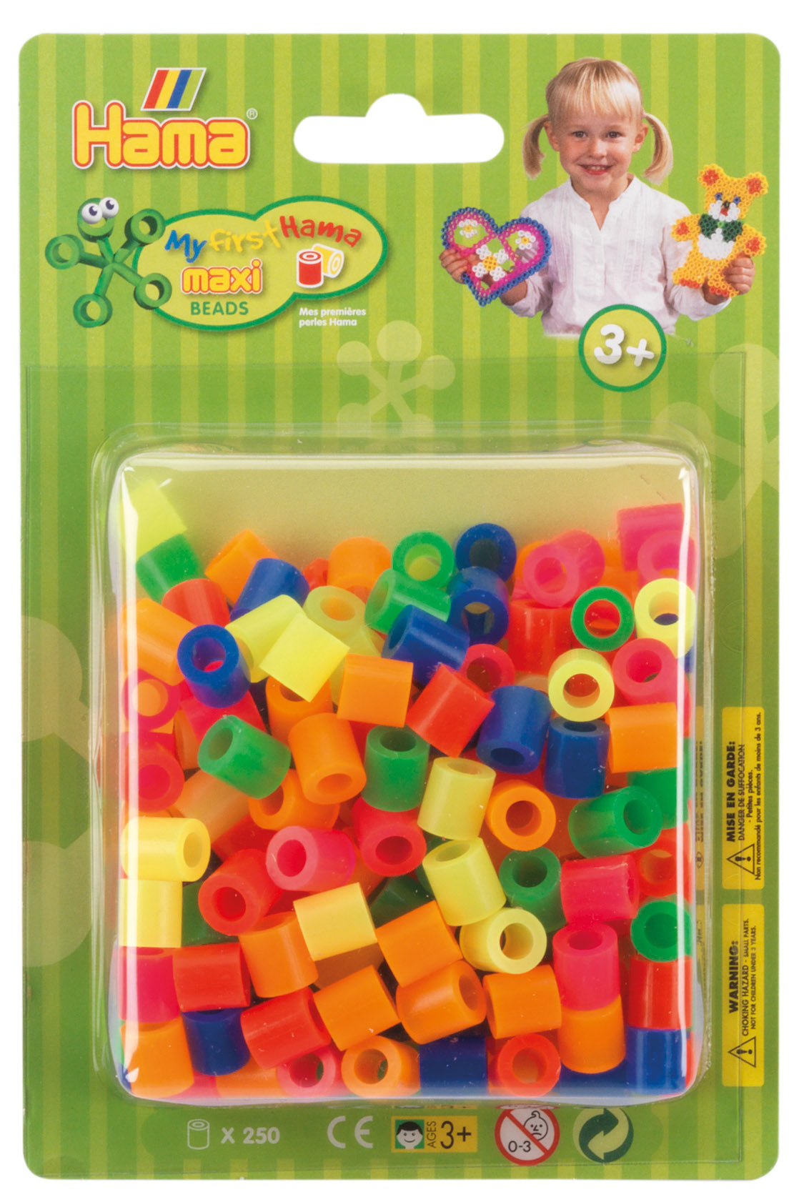 250 Maxi perler i blister