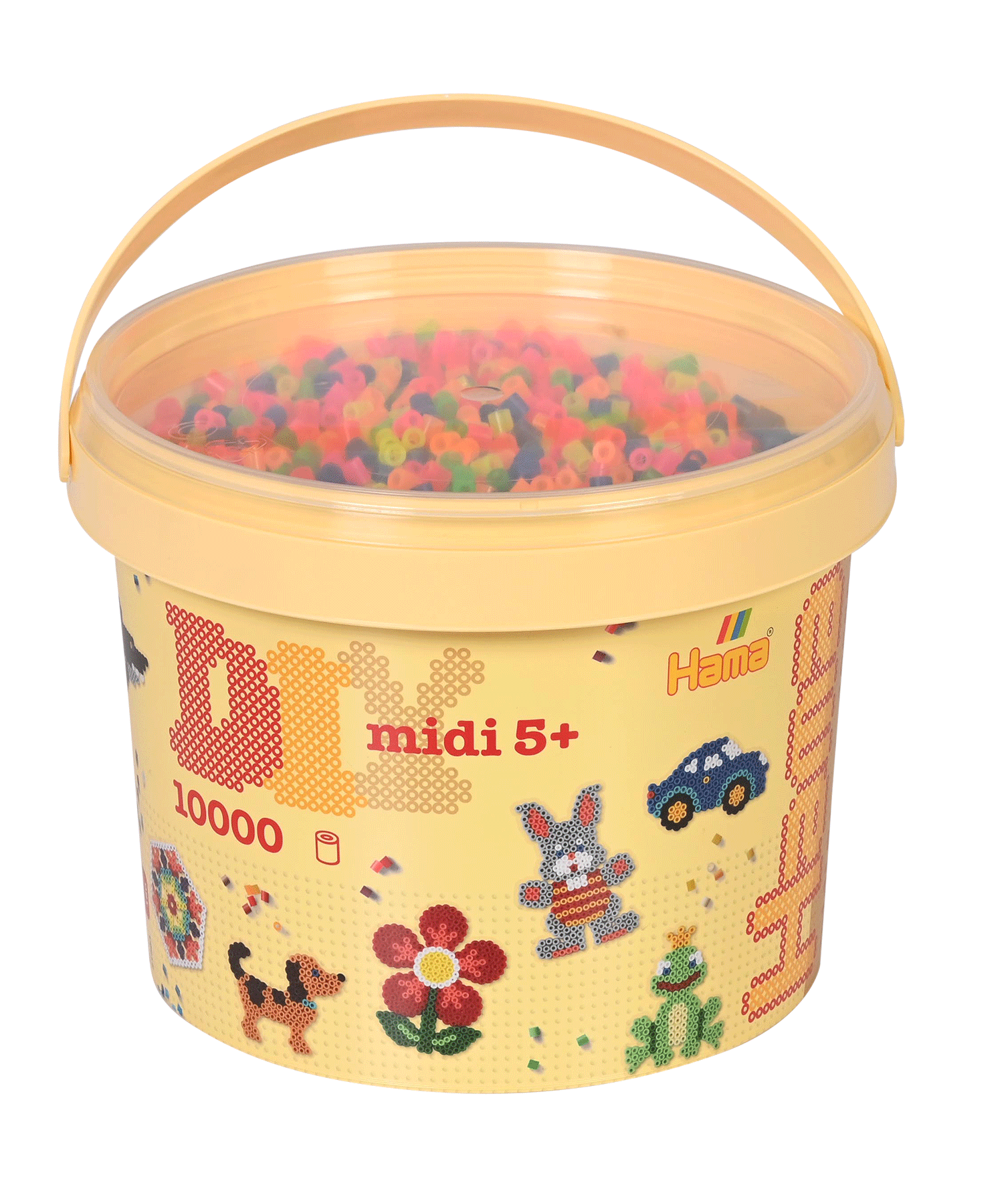 10.000 Midi beads i bucket