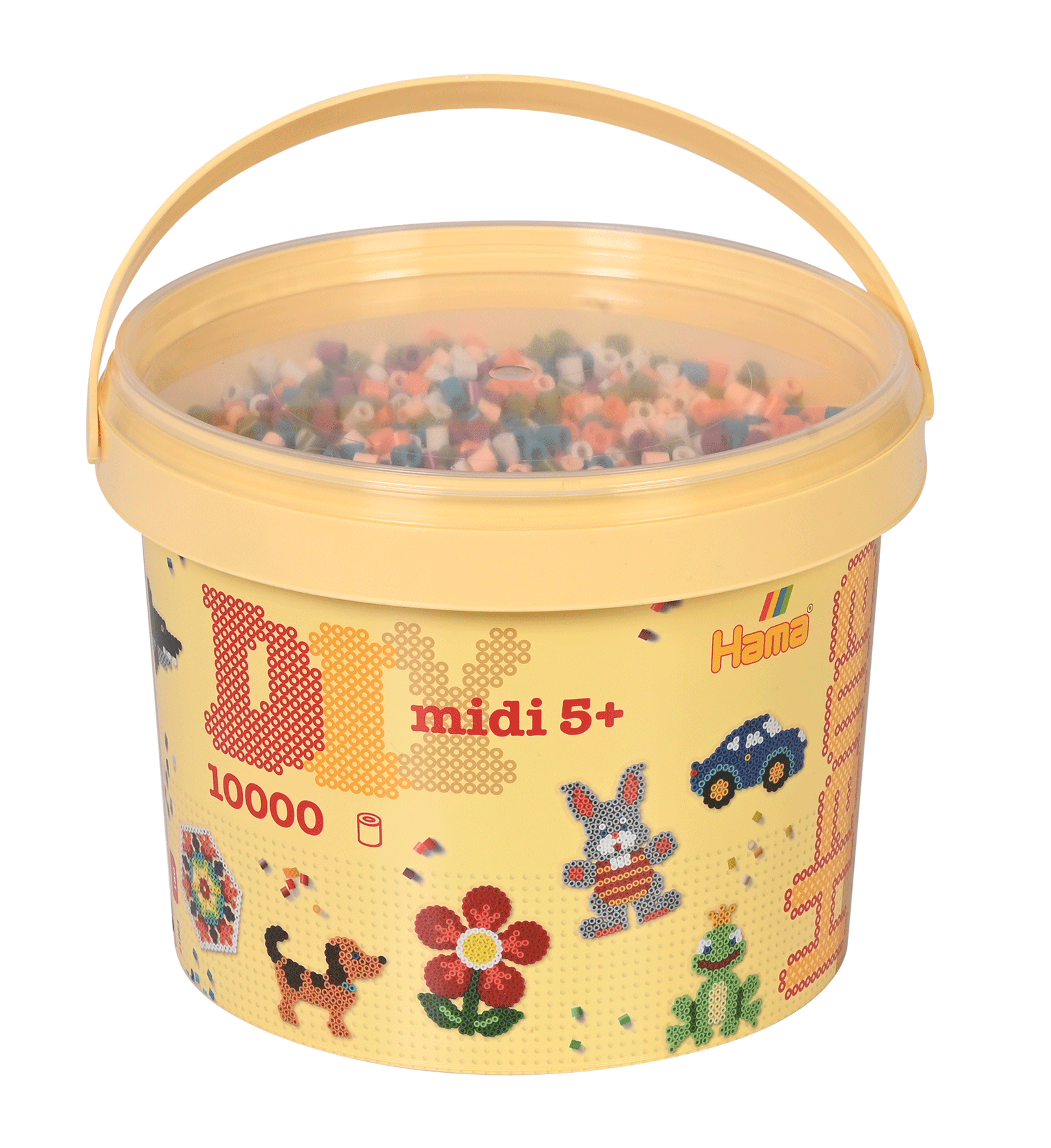 10.000 Midi beads i bucket