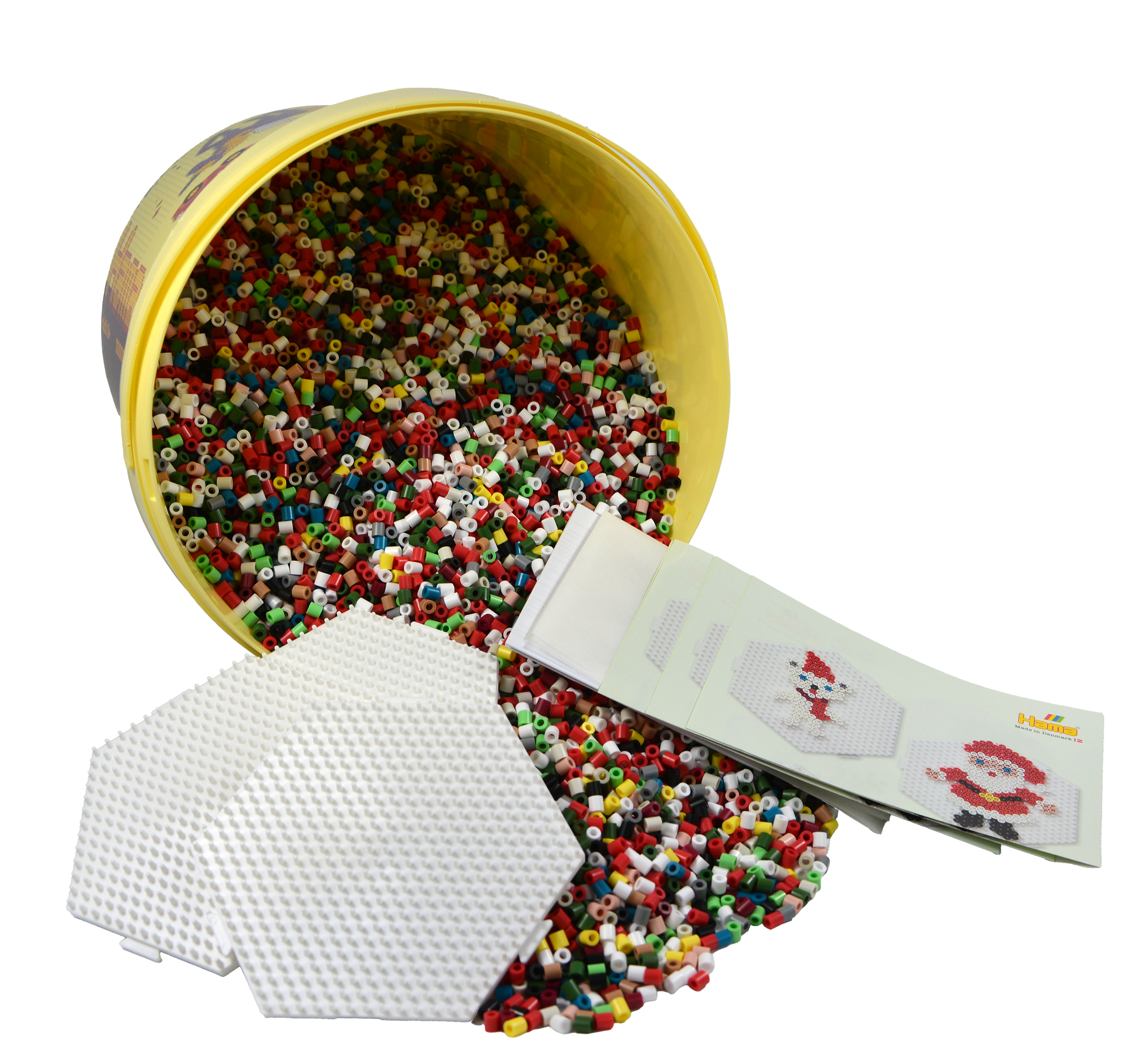 30.000 Midi beads in bucket - Christmas
