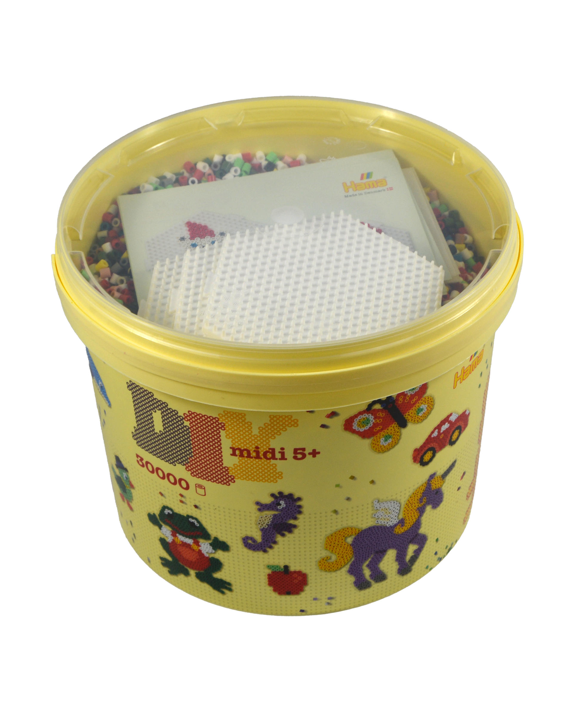 30.000 Midi beads in bucket - Christmas