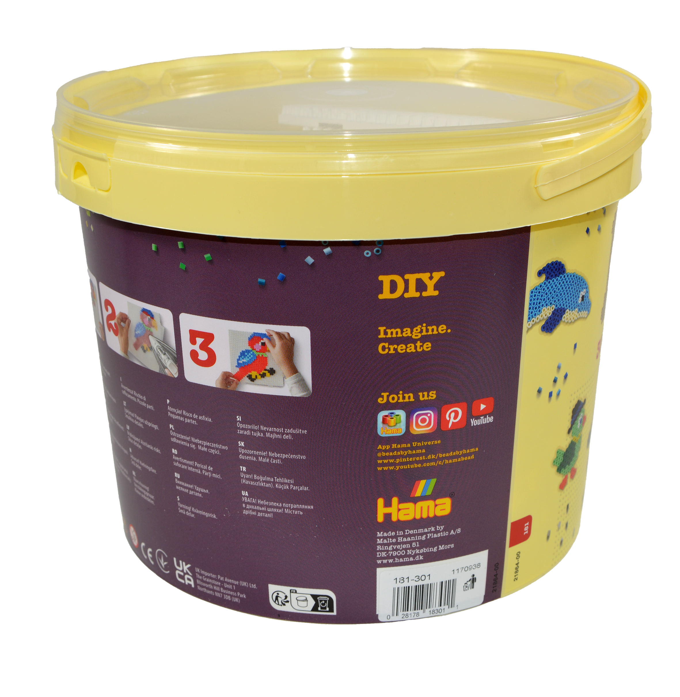 30.000 Midi beads in bucket - Christmas