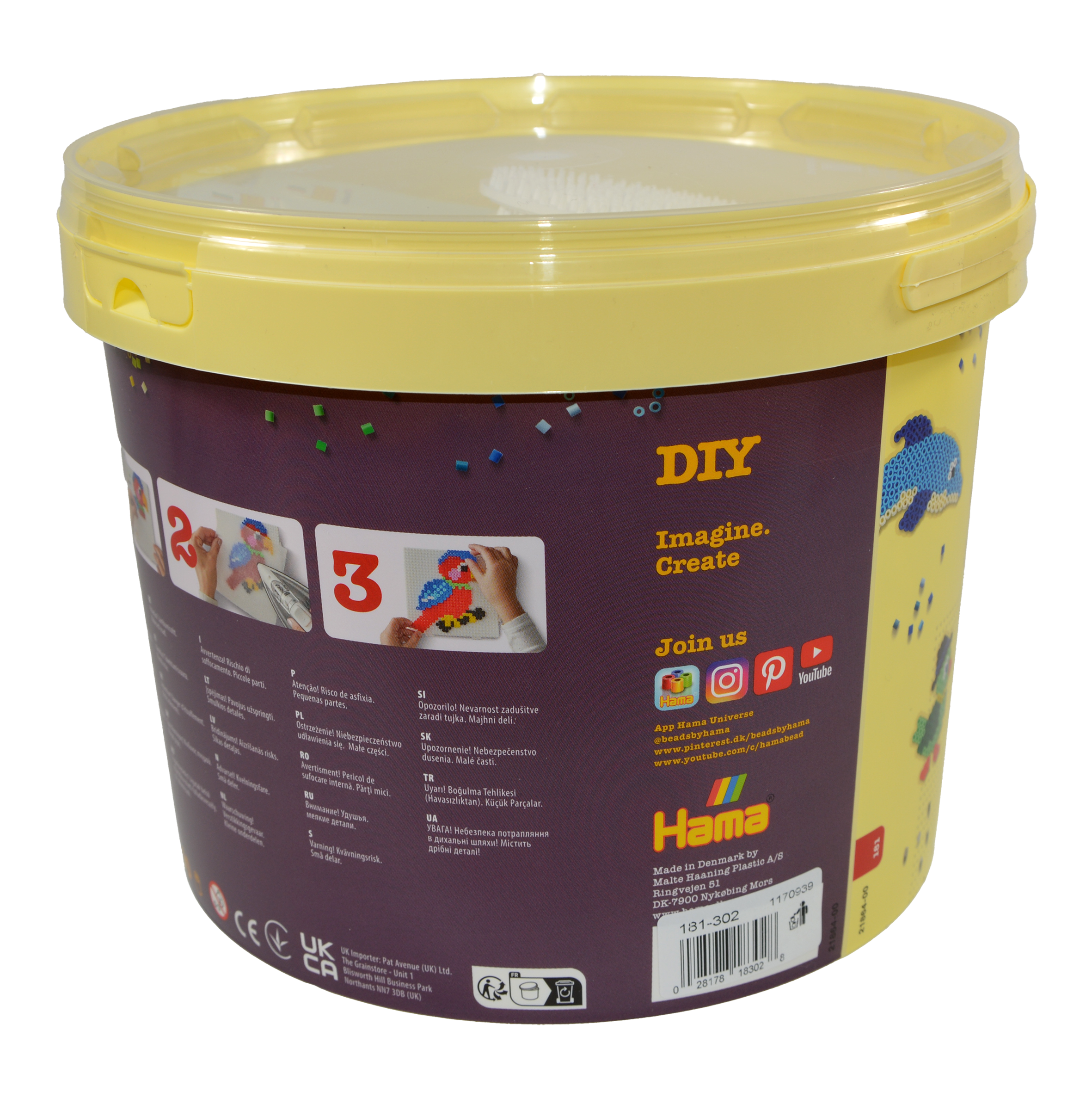 30.000 Midi beads i bucket - Easter