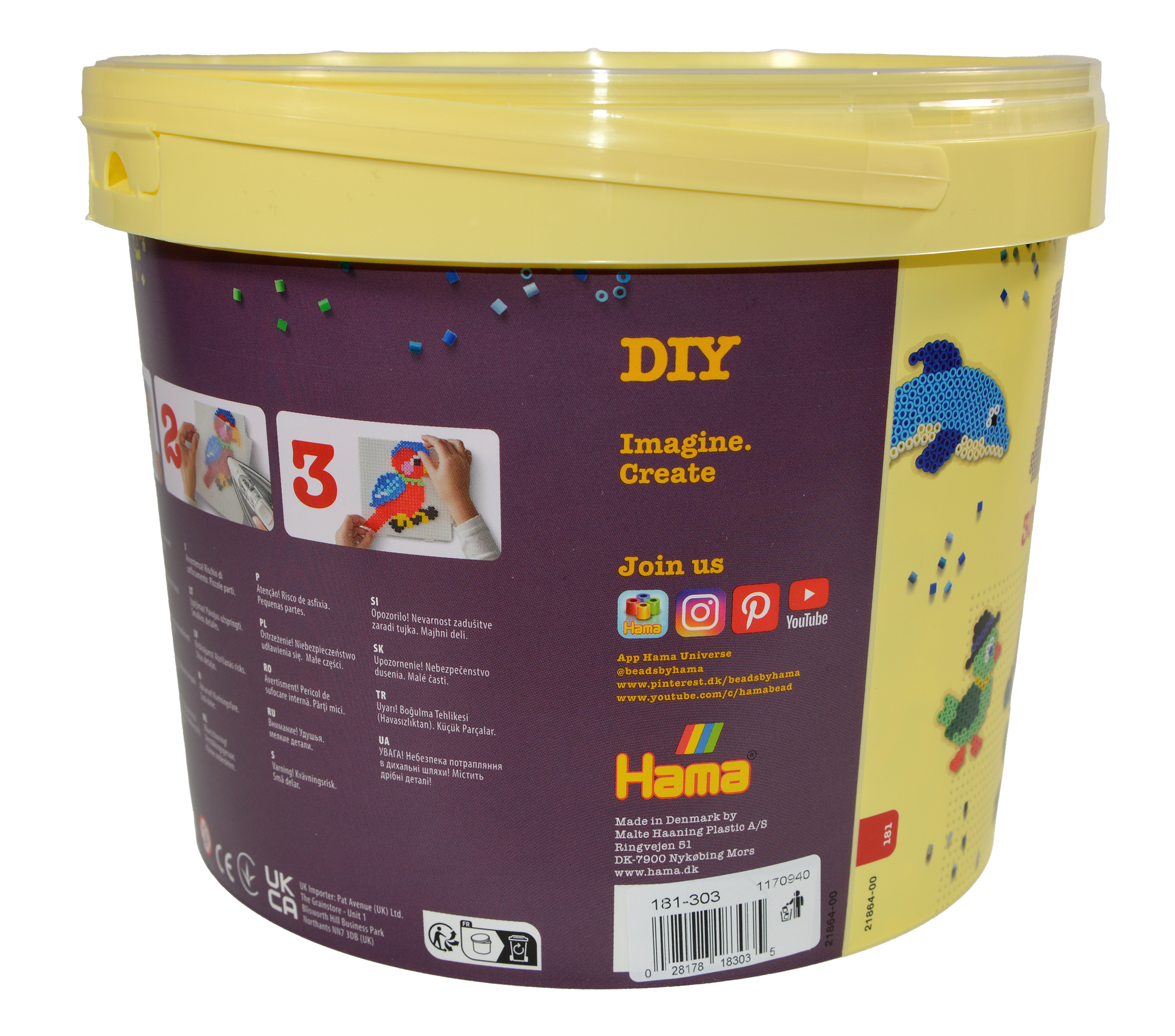 30.000 Midi beads in bucket - Halloween