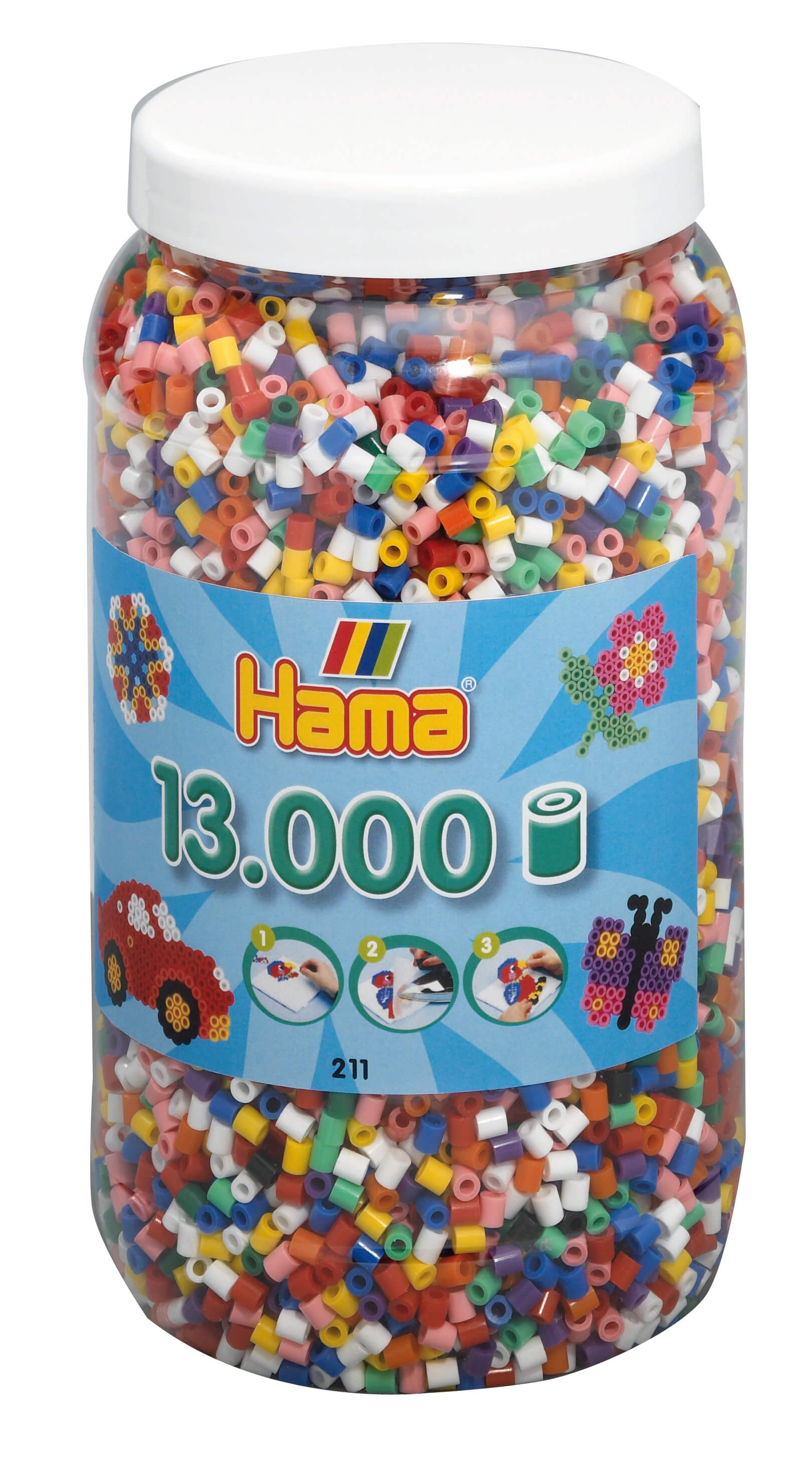 13.000 Midi perler i dåse