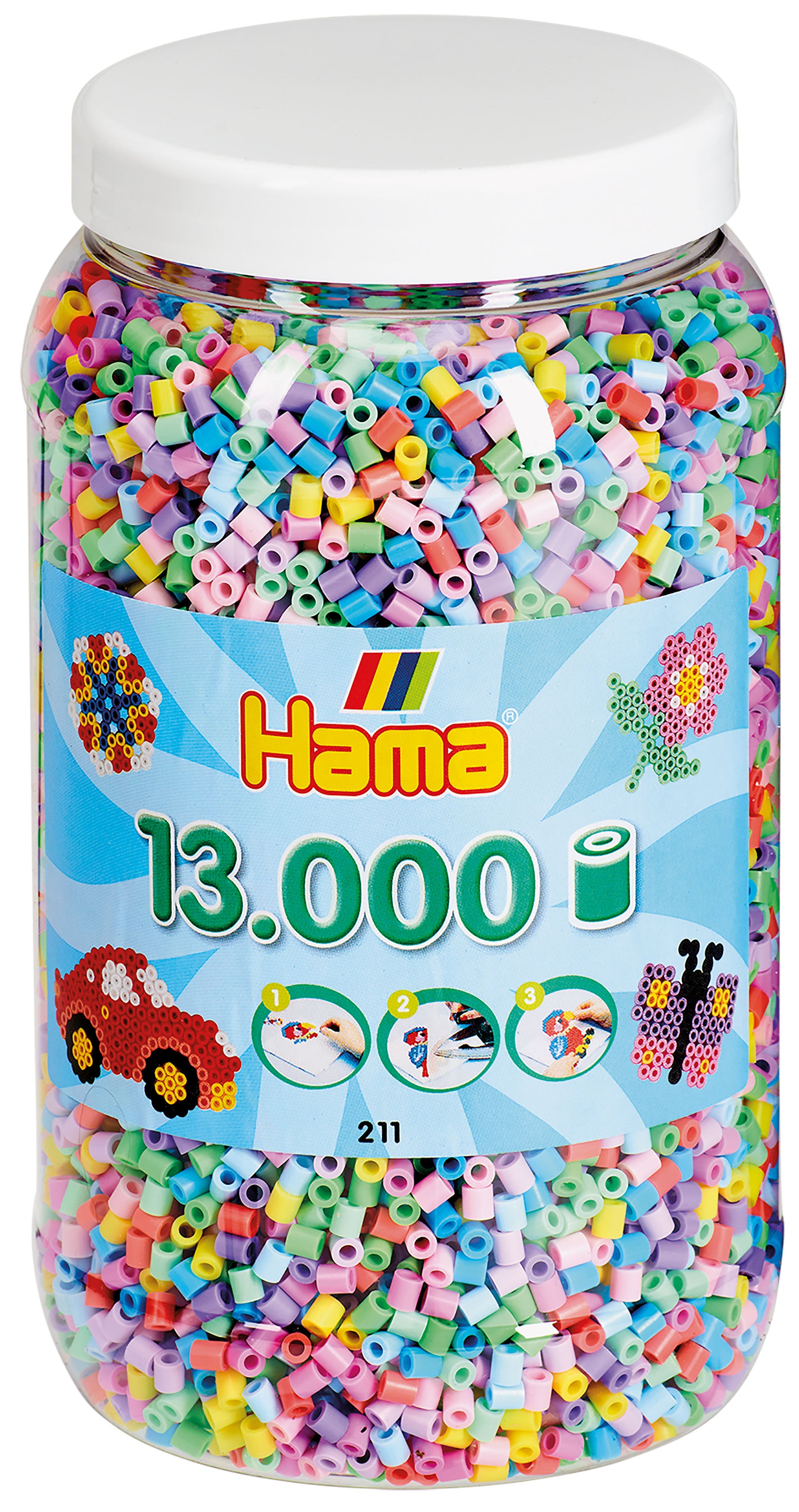 13,000 Midi beads in a tub