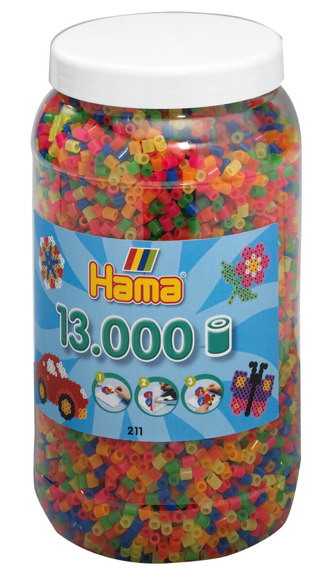13,000 Midi beads in a tub