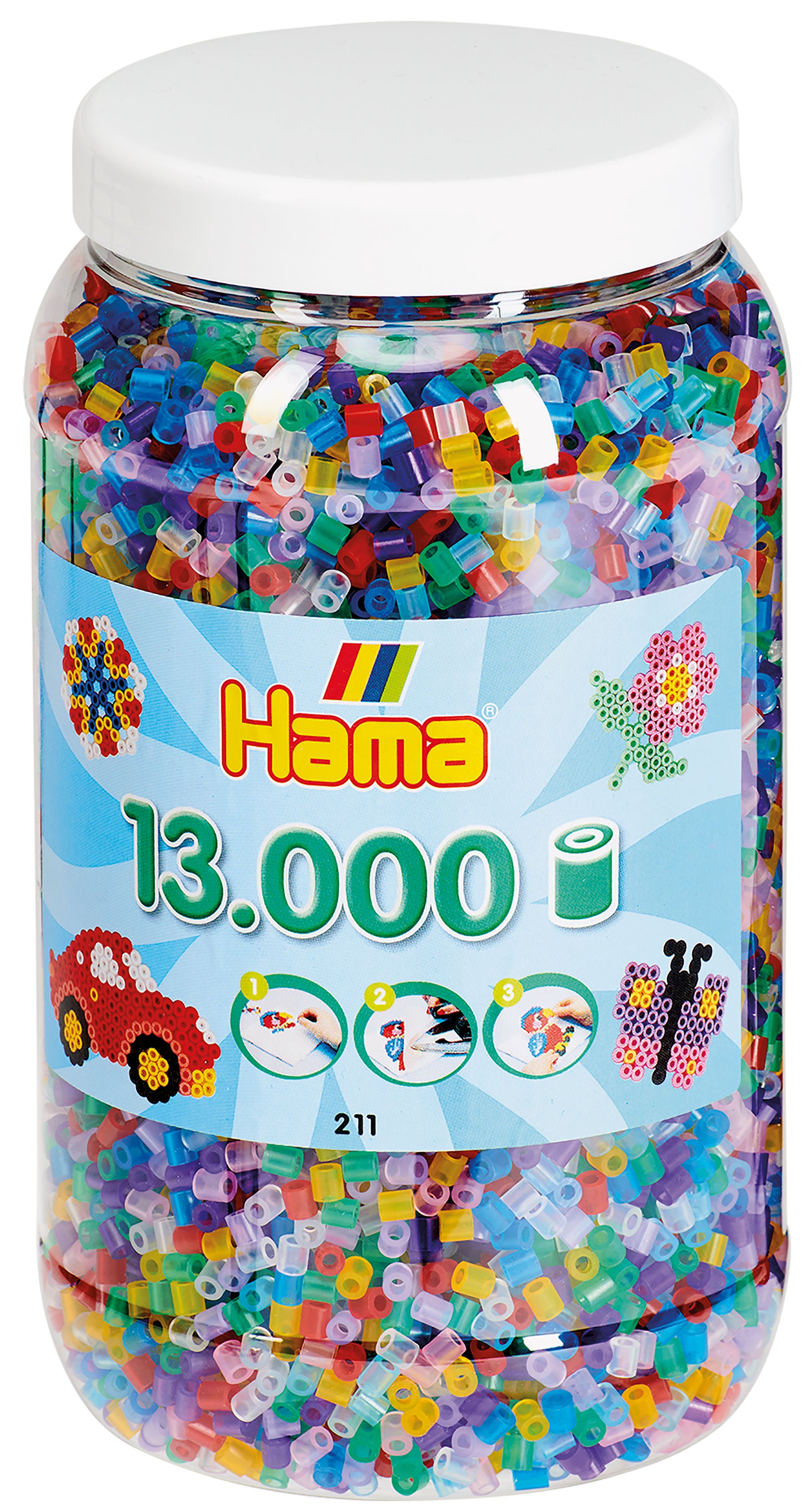 13,000 Midi beads in a tub