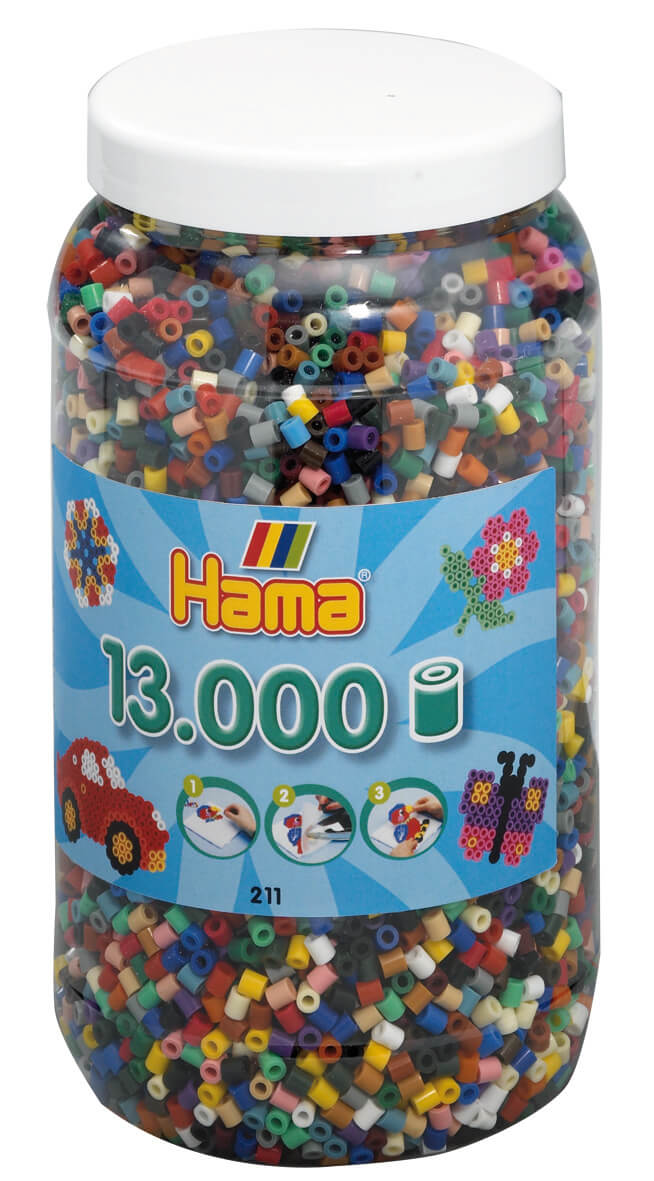 13,000 Midi beads in a tub