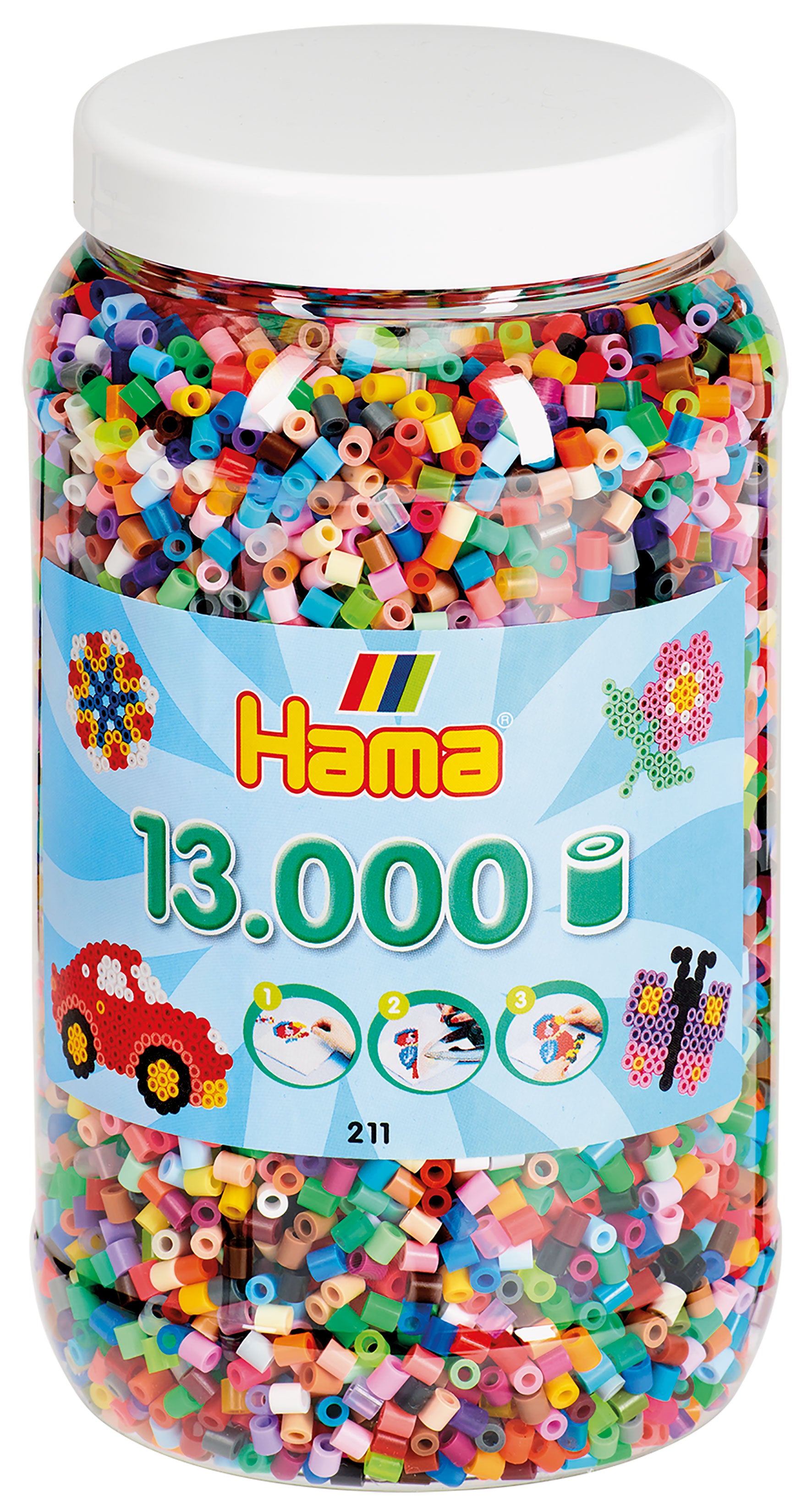 13,000 Midi beads in a tub