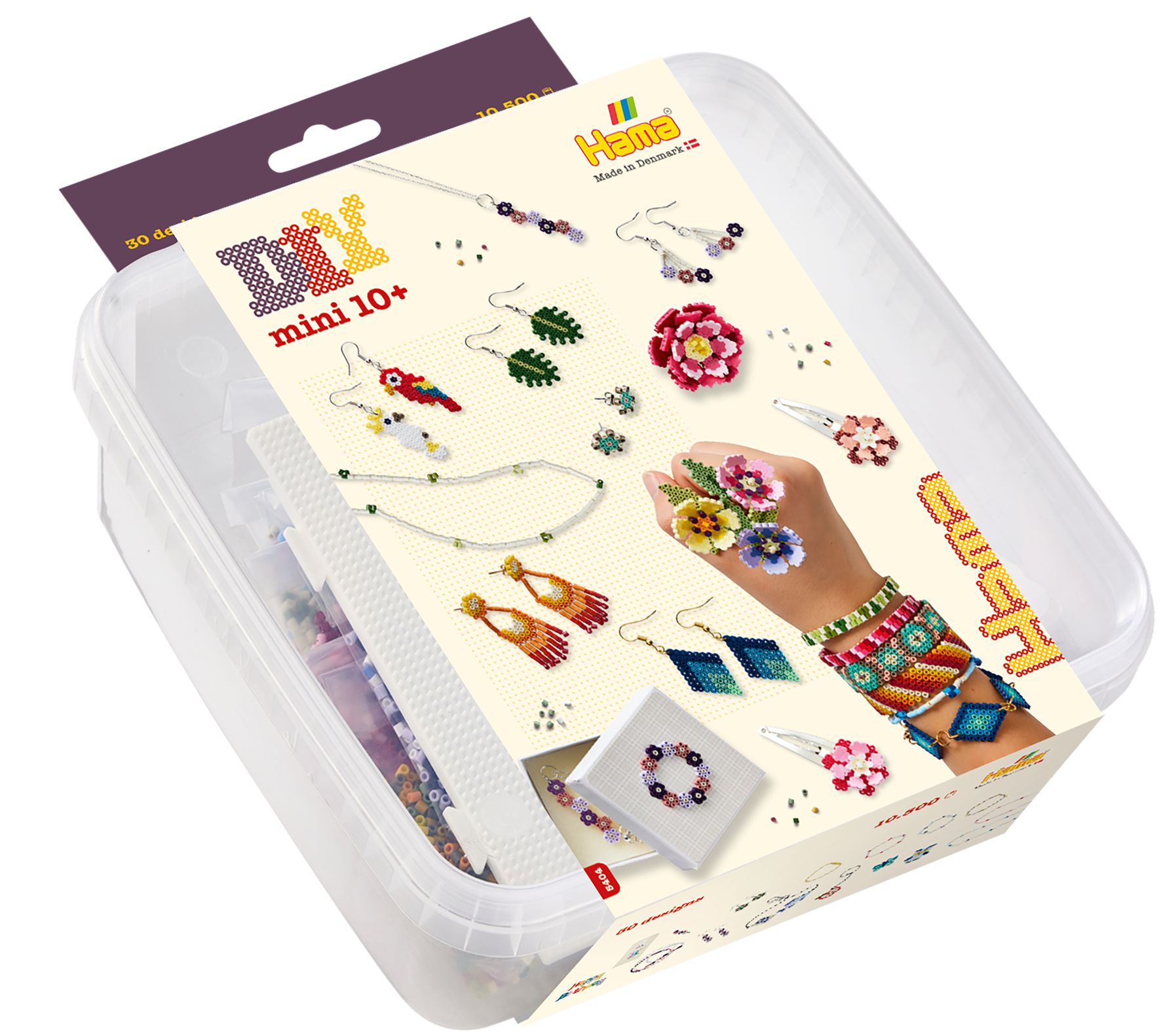 10.500 Mini perler og stiftpl. i bøtte