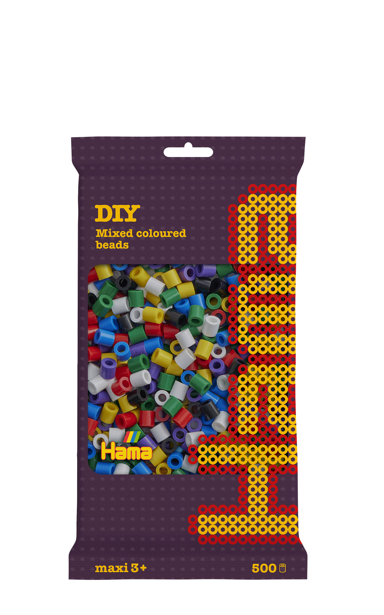 500 Maxi beads in bag - Mix 00