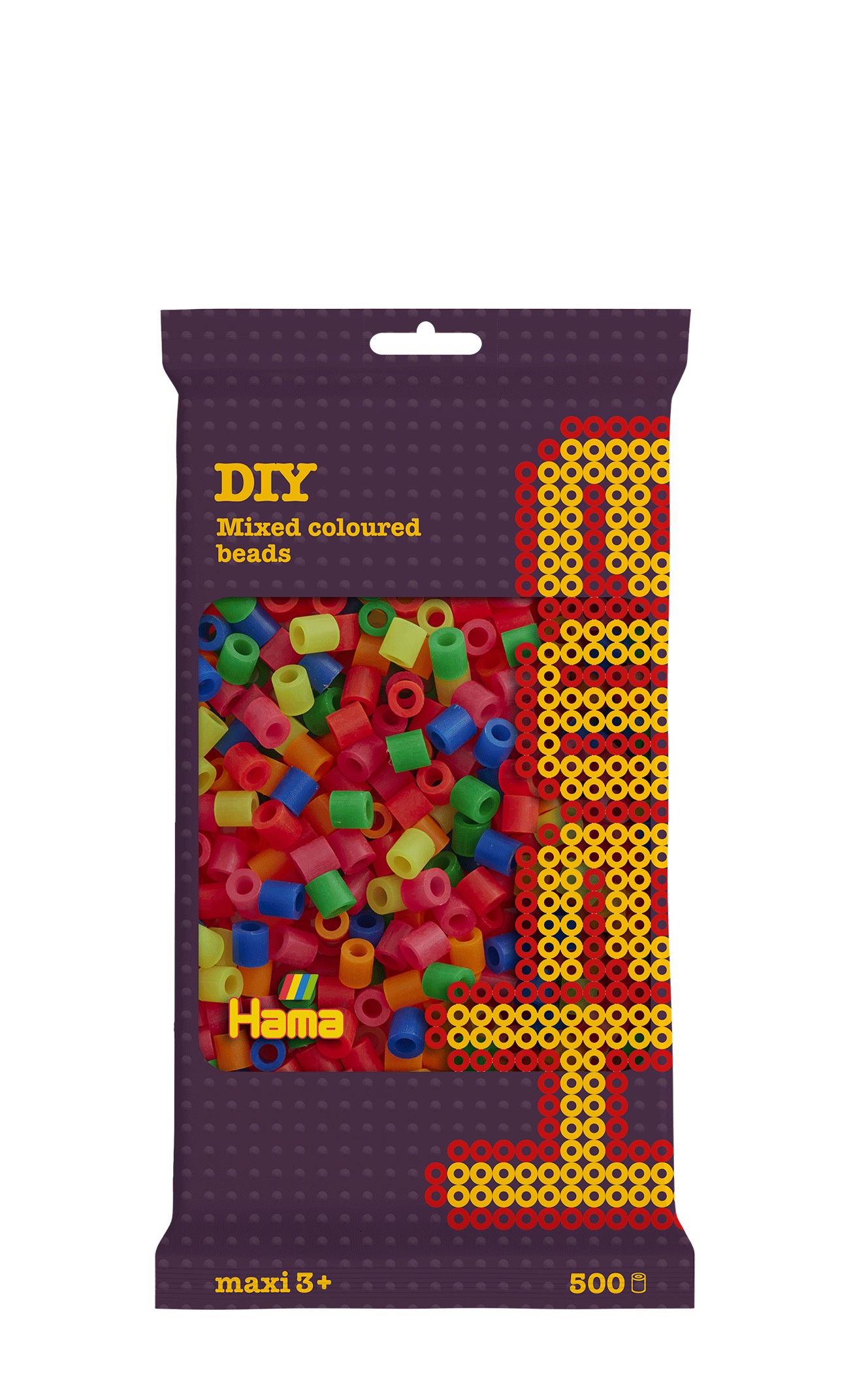 500 Maxi beads in bag - Mix 51