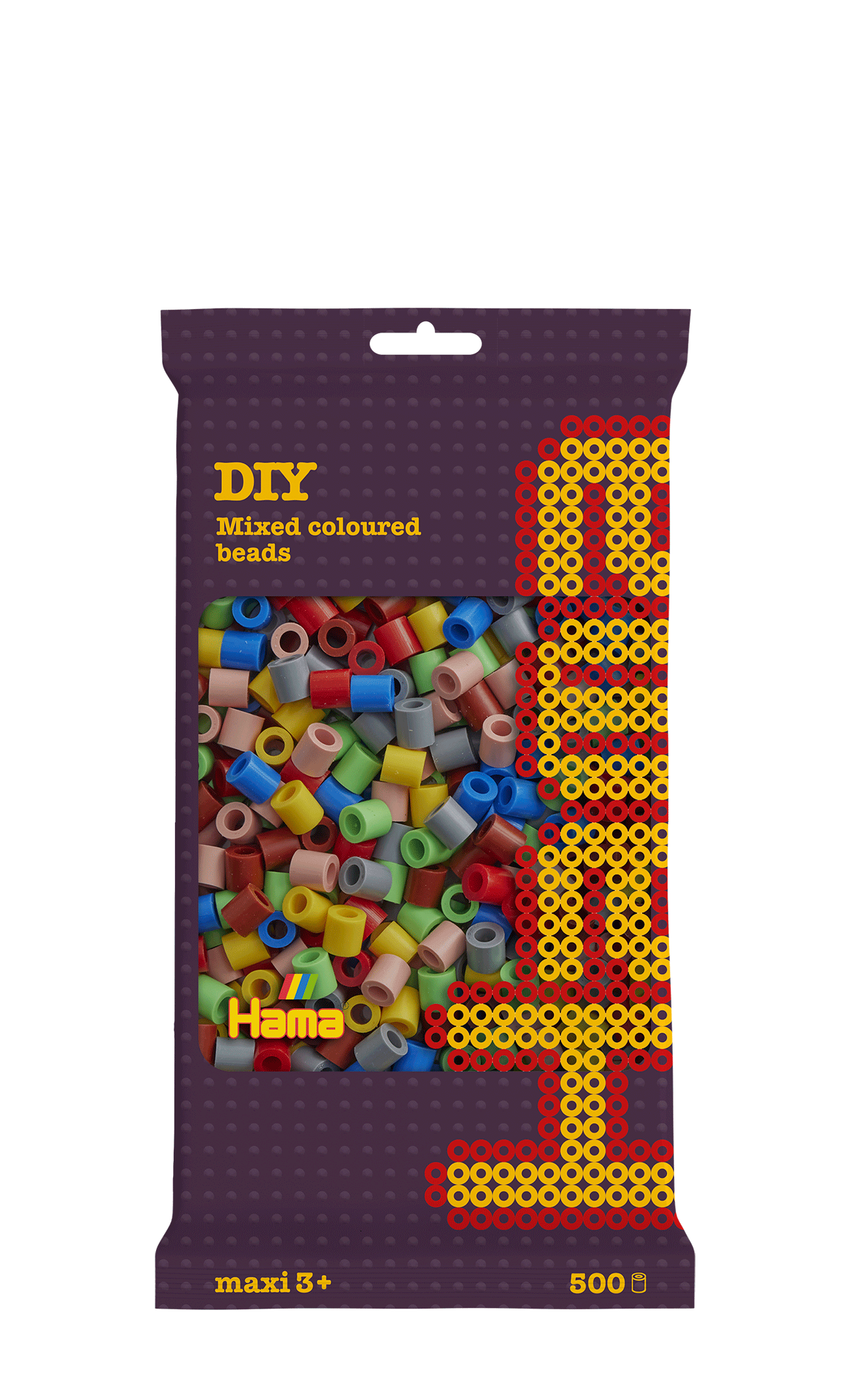 500 Maxi beads in bag - Mix 69