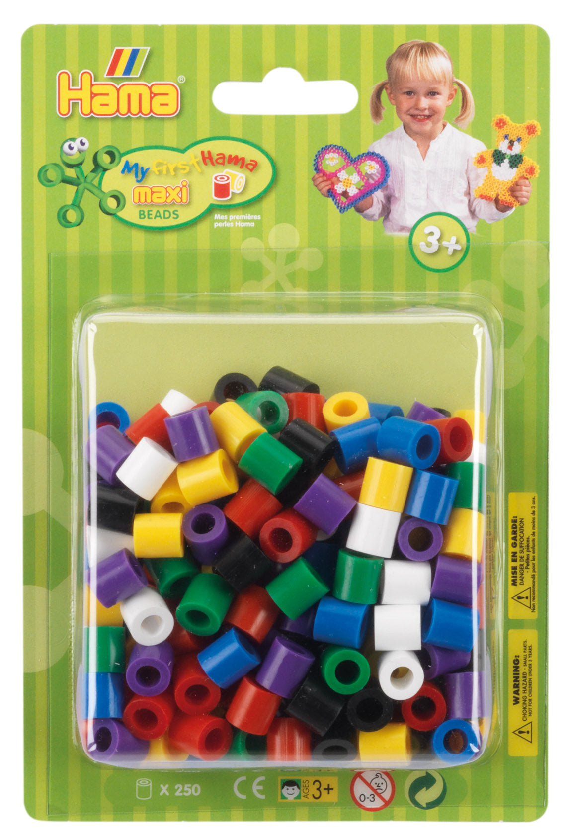 250 Maxi perler i blister