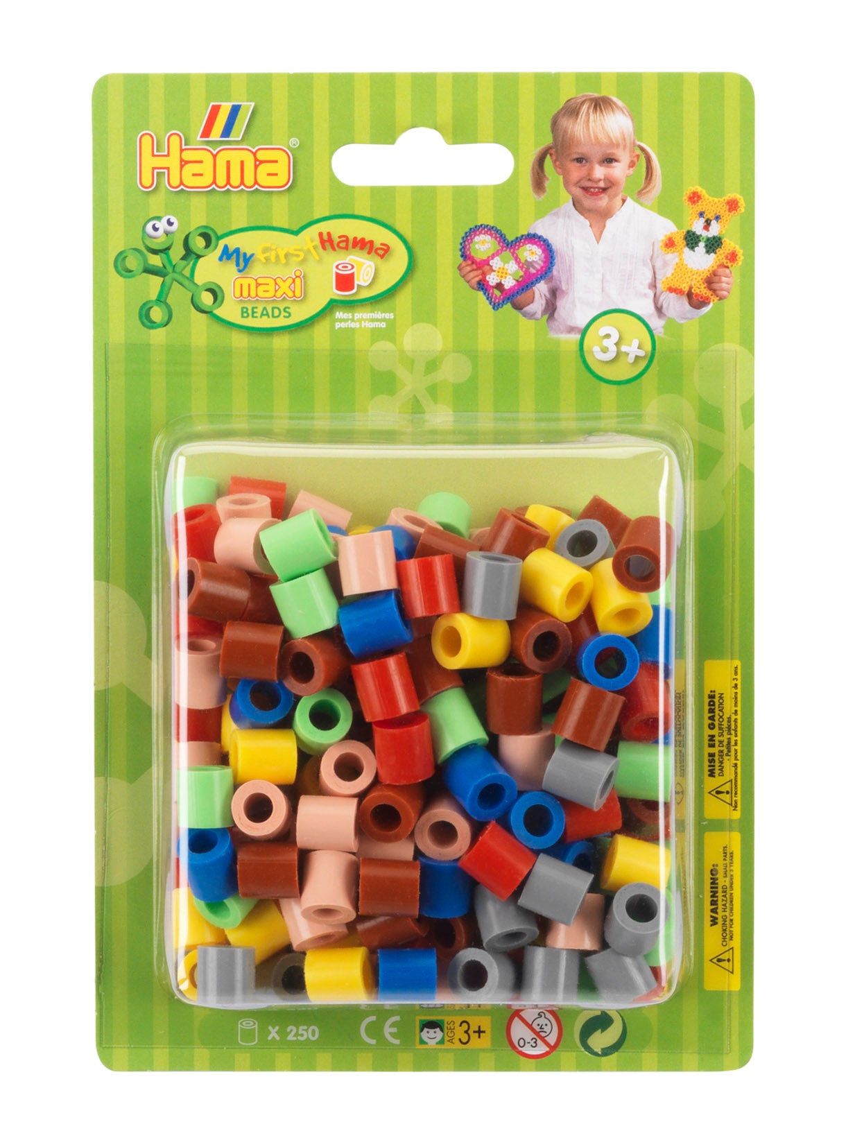 250 Maxi perler i blister