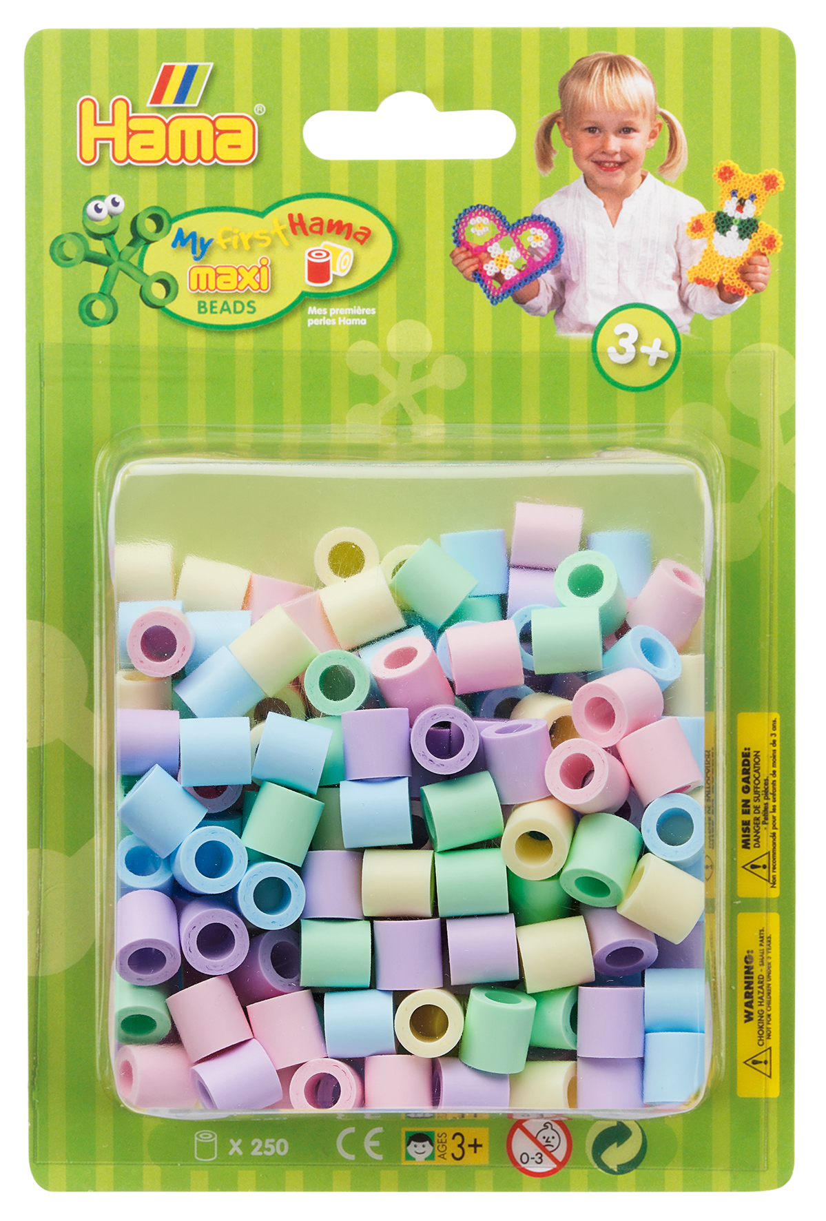 250 Maxi perler i blister – Mix 52