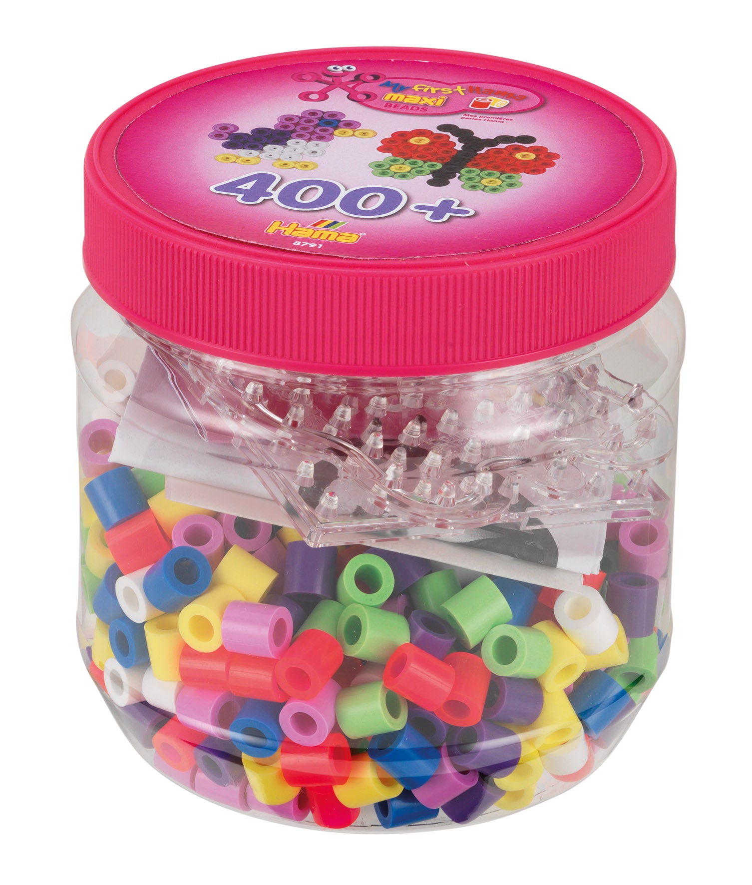 400 Maxi beads and pegboards in tub
