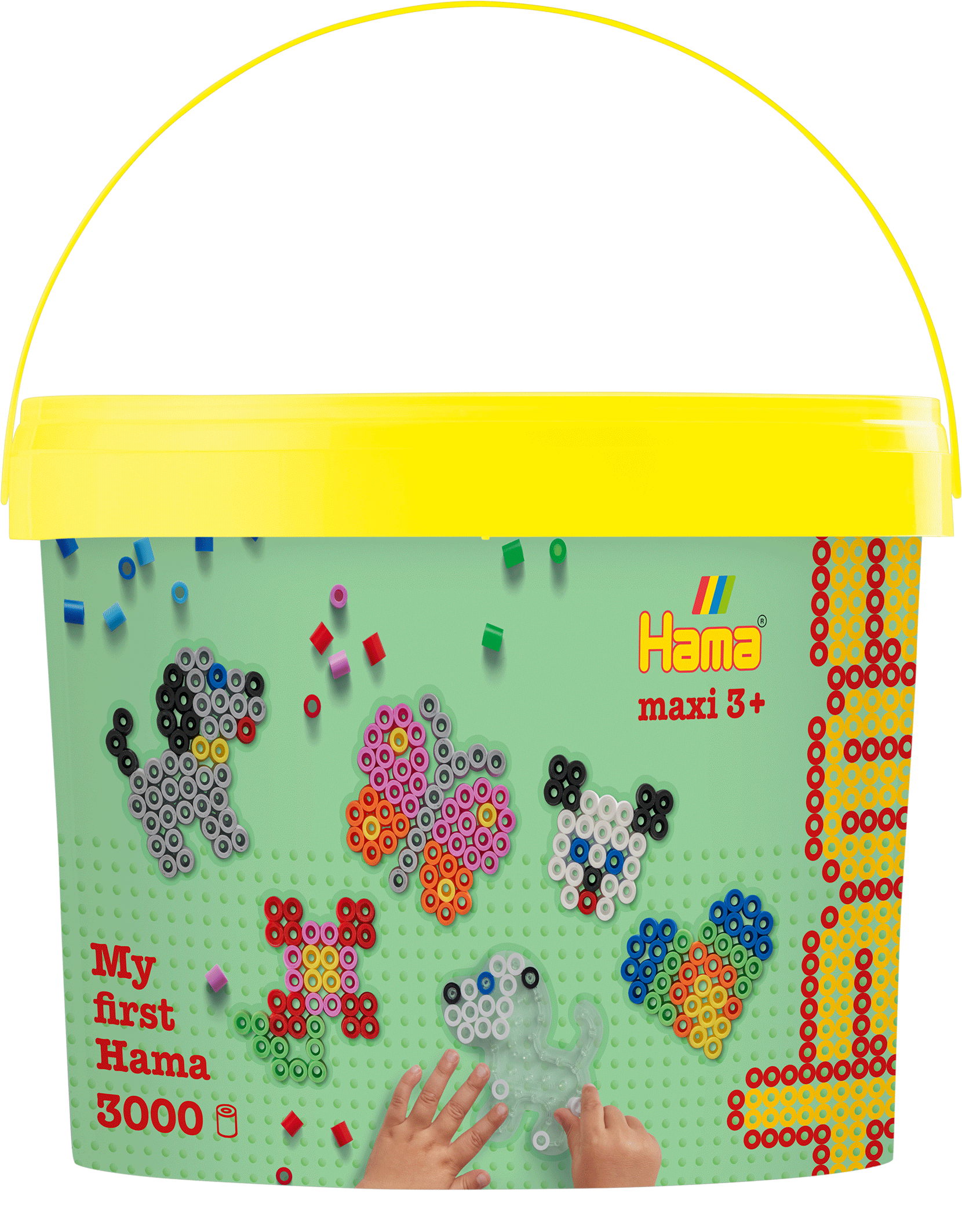 3000 Maxi beads and Pegboards in bucket