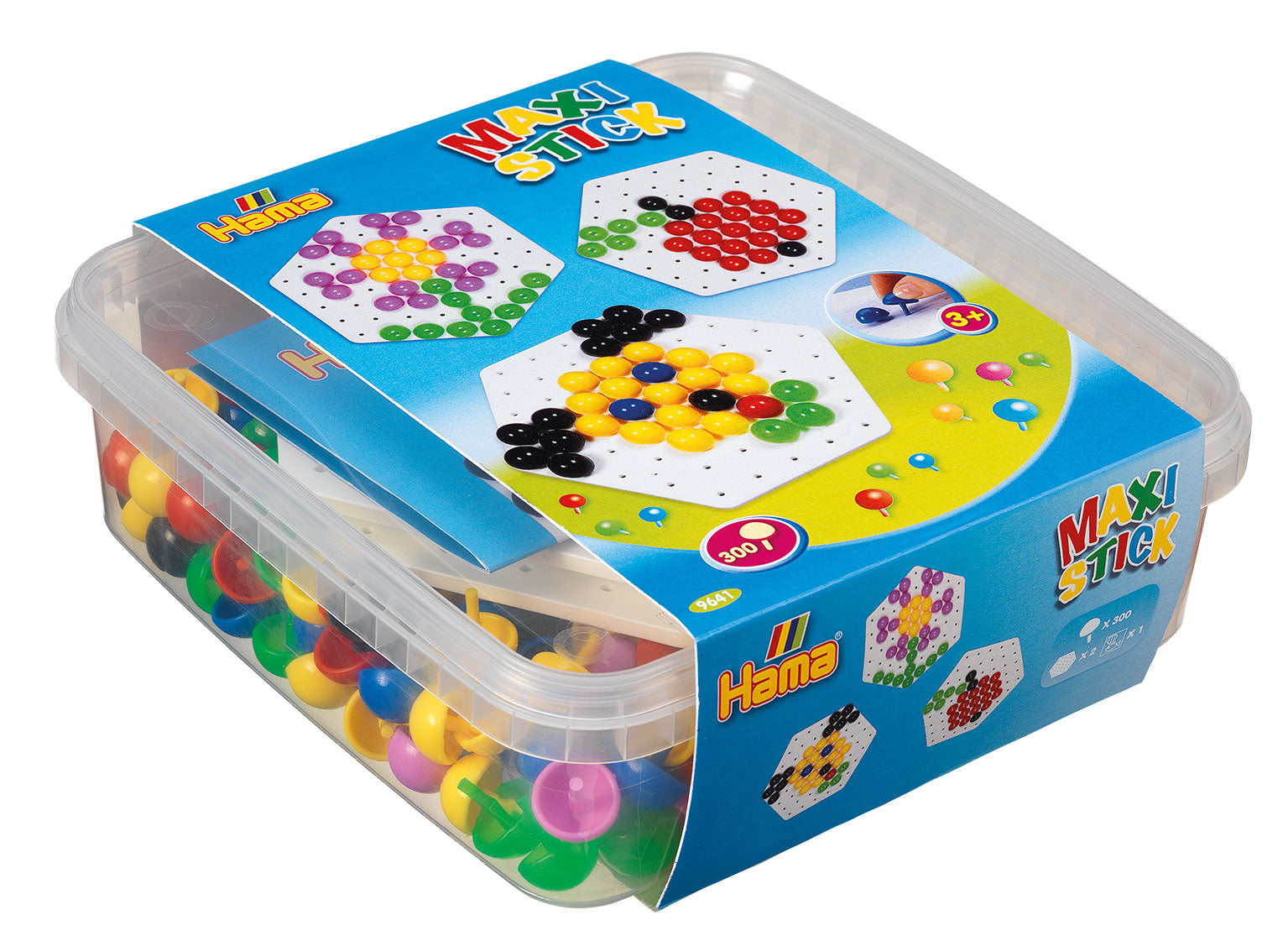 Maxi Stick/pegs and pinboards in box